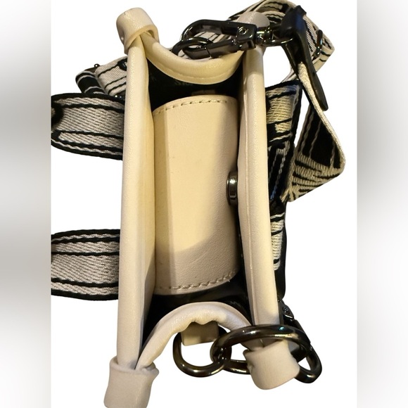 NEW Steven Madden Black & White The Micro Mini Crossbody Purse - Picture 4 of 5